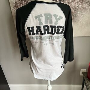 Flag nor fail unisex try harder 3/4 sleeve Length retired sold out limited